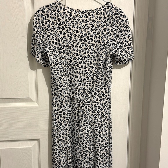 Reformation Locklin dress blue and white (Bombay) US2 - Picture 5 of 5